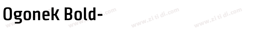 Ogonek Bold字体转换
